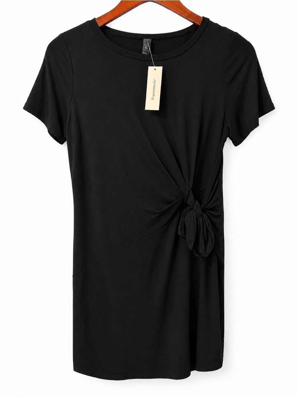 Francesca’s Black Side Tie Dress – Size Small – NWT